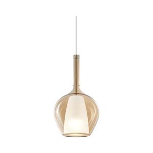 Ideal Lux - Lampă suspendată pe cablu KALIQUE 1xE27/42W/230V Ø 18 cm bej fumuriu imagine