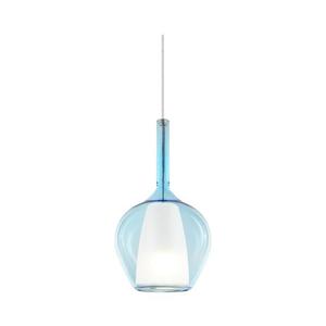 Ideal Lux - Pendul KALIQUE pe cablu, 1x E27, 42 W, 230 V, Ø 18 cm, albastru fumuriu imagine