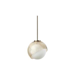 Ideal Lux - Pendul pe cablu BLOOM 1xE27/42W/230V Ø 22 cm auriu/bej fumuriu imagine