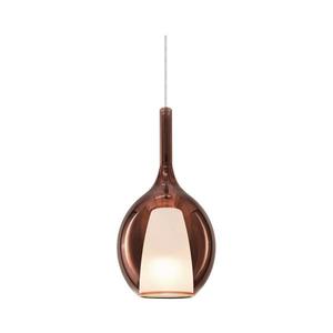Ideal Lux - Pendul suspendat pe cablu KALIQUE, 1xE27/42W/230V, Ø 18 cm, cupru fumuriu imagine