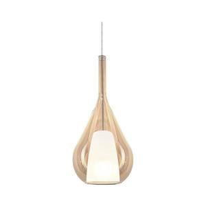 Ideal Lux - Pendul pe cablu KALIQUE, 1xE27/42W/230V, Ø 18 cm, bej fumuriu imagine