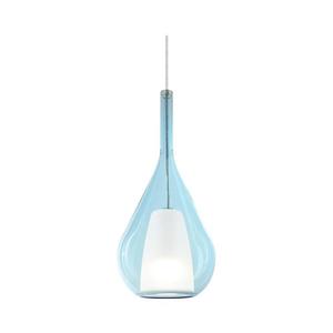 Ideal Lux - Pendul pe cablu KALIQUE 1xE27/42W/230V, Ø 18 cm, albastru fumuriu imagine