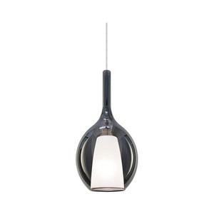 Ideal Lux - Lustră suspendată pe cablu KALIQUE 1xE27/42W/230V Ø 18 cm negru fumuriu imagine