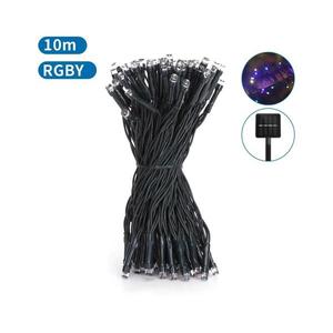 - Ghirlandă solară LED, 100 LED / 8 funcții, 12 m, IP65, multicoloră imagine