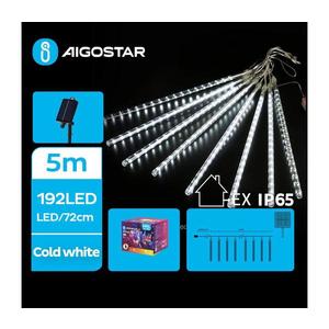 - Ghirlandă solară LED, 192 LED, 8 m, IP65, alb rece imagine