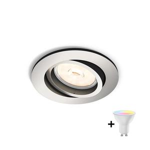 Philips - Spot LED încastrat RGBW dimabil DONEGAL 1xGU10/4, 8W/230V + telecomandă imagine