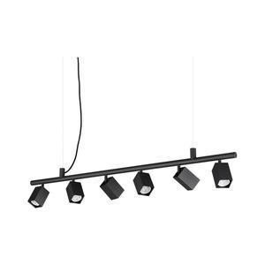 Ideal Lux - Lustră LED DYNAMITE suspendată pe cablu 6xGU10/7W/230V CRI 90, neagră imagine
