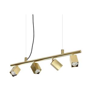 Ideal Lux - Lustră LED suspendată pe cablu DYNAMITE 4xGU10/7W/230V CRI 90 alamă imagine