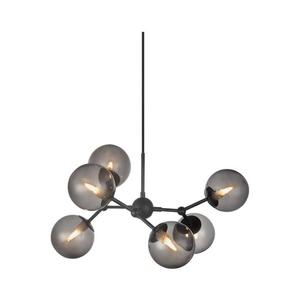 Halo Design 738823 - Lustra ATOM suspendată pe cablu, 6xG9/28W/230V, Ø 57 cm, negru/k. negru imagine