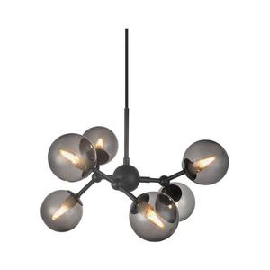Halo Design 736553 - Lustră suspendată pe cablu ATOM, 6xG9/28W/230V, Ø 45 cm, negru/k. negru imagine