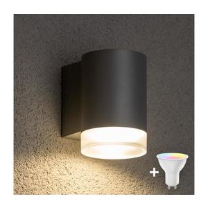 Brilagi - Aplica LED RGBW de exterior pentru perete MATERA 1xGU10/6W/230V gri IP54 imagine