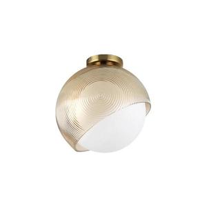 Ideal Lux - Plafonieră BLOOM, 1xE27/42W/230V, Ø 30 cm, auriu/bej fumuriu imagine