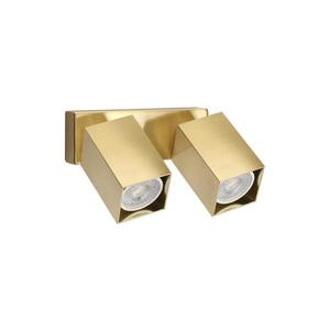 Ideal Lux - Aplica spot LED de perete DYNAMITE, 2x GU10, 7W per bec, 230V, CRI 90, alamă imagine