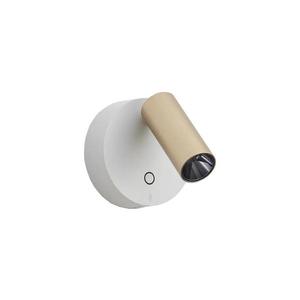 Ideal Lux - Aplică spot LED dimabilă ELF, 3W, 230V, CRI 95, auriu/alb imagine