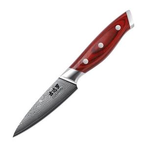 Gudaro - Cuțit de bucătărie KENSHO din oțel damasc, 3, 5", 67 de straturi de oțel, lungime 9, 5 cm imagine