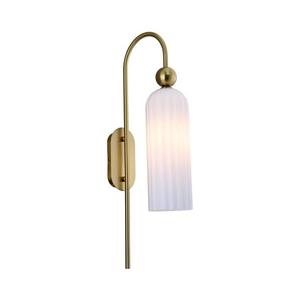 Lampă de perete PIEGA 1xE14/40W/230V alamă/albă imagine