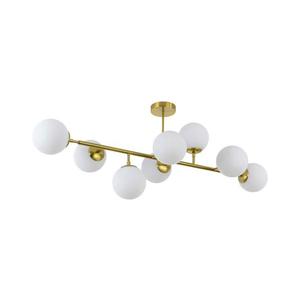 Lustru pe tijă DORADO, 8x E14, 40W, 230V, auriu imagine