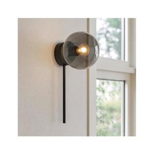 Ondaluce - Aplica de perete JEWEL, 1xE14/10W/230V, negru / fumuriu imagine