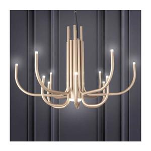 Ondaluce - Lustră suspendată LED dimmabilă cu cablu NOUVEAU, LED 35W, 230V, Ø 78 cm, aurie imagine