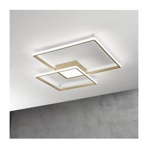 Ondaluce - Plafonieră LED dimabilă DOWEL LED/46W/230V 55x55 cm, finisaj auriu imagine
