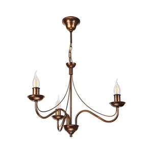 Candelabru ANTON pe lanț, 3x E14/15W/230V, finisaj bronz imagine
