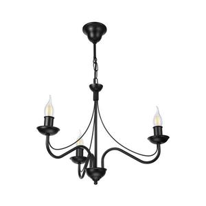 Candelabru pe lanț ANTON 3xE14/15W/230V negru imagine