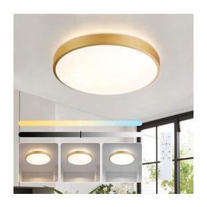 Brilagi - Lampă LED dimabilă GLASS POOL DOUBLE LED/48W/230V 40 cm aurie + telecomandă imagine