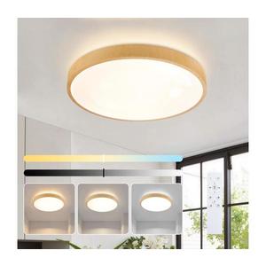 Brilagi-LED Corp de iluminat reglabil GLASS POOL DOUBLE LED, 48W, 230V, 40 cm, decor lemn + telecomandă imagine