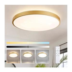 Brilagi - Corp de iluminat LED dimabil GLASS POOL DOUBLE, 80W/230V, 60 cm, auriu + telecomandă imagine