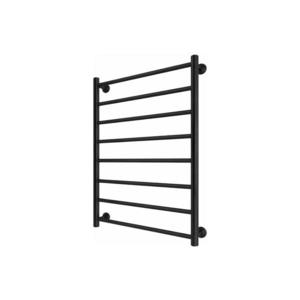 Radiator pentru baie tip scară INOX FLAT, 163 W/230 V, 77 x 53 cm, inox/negru imagine