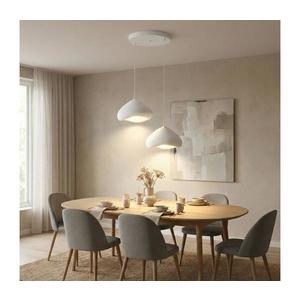Brilagi - Lampă suspendată pe cablu WABI SABI, 2xE27/40W/230V, Ø 45 cm, alb imagine