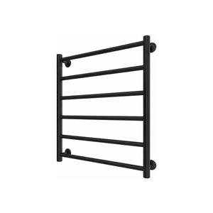 Radiator de baie tip scară INOX FLAT 122W/230V 57x43 cm inox/negru imagine