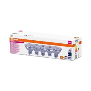 Set de 5 becuri LED MR16, soclu GU5, 3, 2, 6W/12V, 2700K (lumină caldă), 36° - Osram imagine