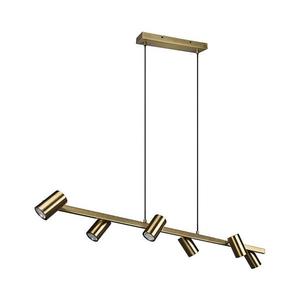 Trio - Candelabru suspendat MARLEY 6xGU10/35W/230V, finisaj alamă imagine