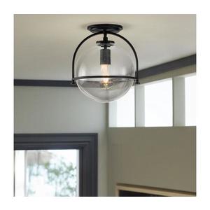 Quintiesse QN-SOMERSET-F-C-BK - Plafonieră SOMERSET 1xE27/60W/230V neagră imagine