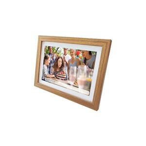 Sencor - Ramă foto digitală 10, 1" cu difuzor, 230V, Wi-Fi, finisaj stejar imagine