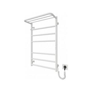 Radiator baie tip scară HOME, 95W/230V, 77x53 cm, inox/alb, racordare pe dreapta imagine