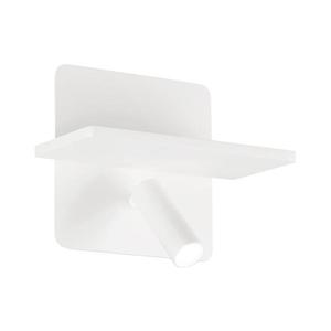 Ideal Lux - Spot LED de perete PIANO, 10W, 230V, CRI 90, USB, alb imagine