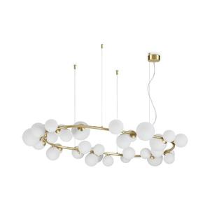 Ideal Lux - Lustra LED suspendată pe cablu PERLAGE 30xG9/3W/230V 143 cm auriu/alb imagine