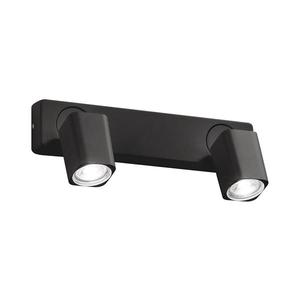 Ideal Lux - Spot LED de perete RUDY, 2x GU10, 7W, 230V, CRI 90, negru imagine