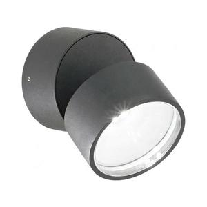 Ideal Lux OMEGA LED - Aplică de perete pentru exterior, 7W, 230V, CRI 90, IP54, antracit imagine
