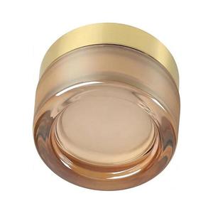 Ideal Lux - Plafonieră LED LOLLY pentru baie, 1xGX53/9W/230V, Ø10, 5 cm, auriu/fumuriu imagine