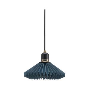 Halo Design 744060 - Lampă suspendată pe cablu PARIS, 1xG9/28W/230V, Ø 24 cm, albastru/alamă/stejar imagine