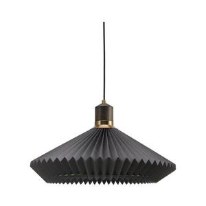 Halo Design 744299 - Lustră suspendată cu cablu PARIS, 1xE27/60W/230V, Ø 56 cm, negru/alamă/stejar imagine