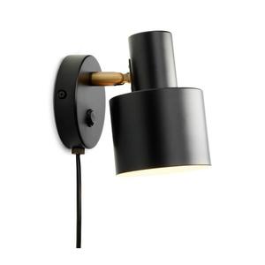 Halo Design 746880 - Aplică de perete cu spot VOGUE 1xE27/40W/230V, negru/alamă imagine