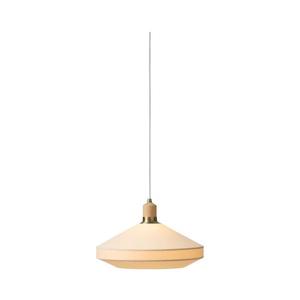 Halo Design 744206 - Lustra suspendată pe cablu PARIS, 1xE27/60W/230V, Ø 40 cm, crem/alamă/stejar imagine