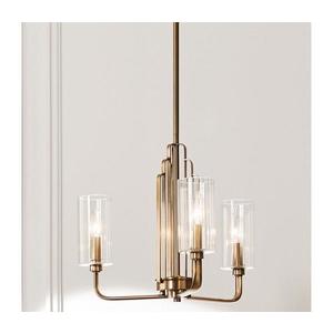 Quintiesse QN-KIMROSE3-BNB - Lustră pe tijă KIMROSE 3xE14/40W/230V aurie imagine