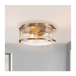 Quintiesse QN-ASHLANDBAY-F-NBR-BATH - Plafonieră de baie ASHLAND 2xE27/60W/230V IP44 imagine