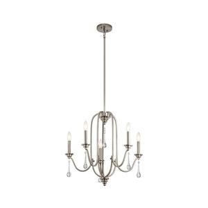 Quintiesse QN-KARLEE5 - Candelabru pe tijă KARLEE 5xE14/60W/230V crom mat imagine