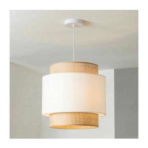 Brilagi - Pendul cu cablu CERIA 1xE27/40W/230V Ø 40 cm bej/alb imagine